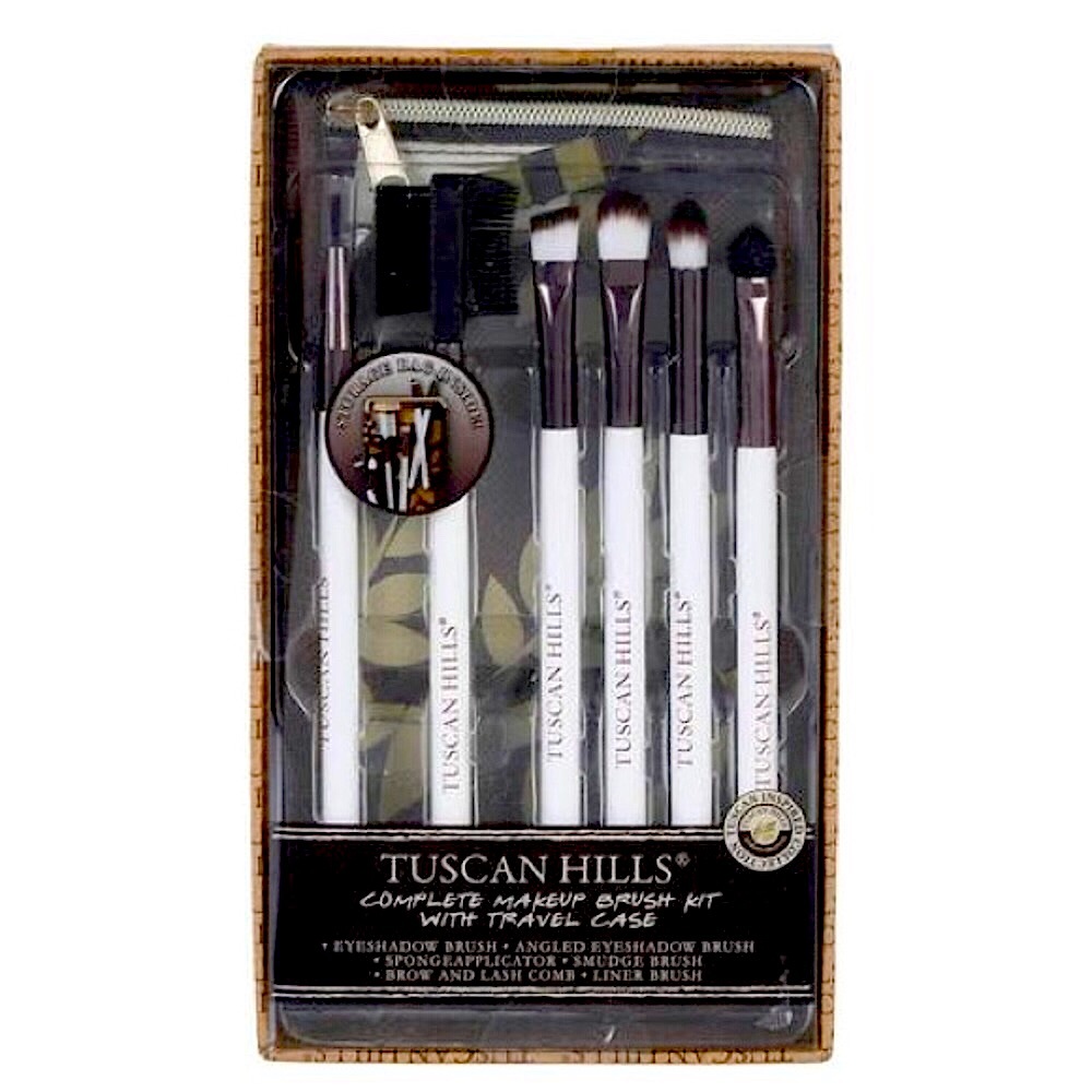 Tuscan Hills Makeup Brush Kit w/ Travel Case